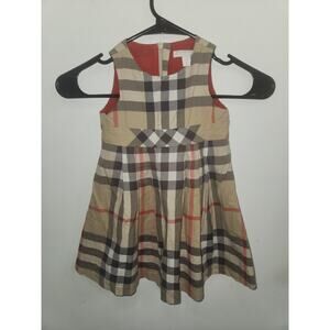 Burberry baby kids girl dress checkered 2y 92